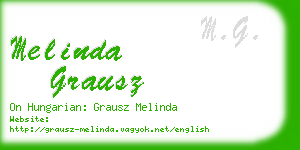 melinda grausz business card